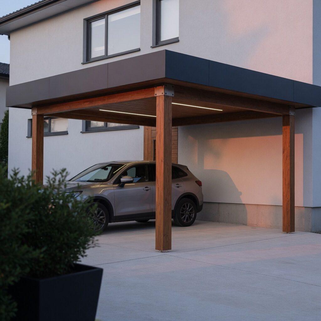 Designer Carport für Privatkunden: Materialien, Form und statische Berechnung – IGCP GmbH